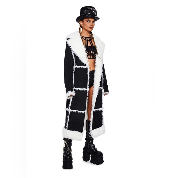 MYRIAD MEMORIES FAUX FUR COAT - Picture 5 of 11